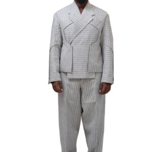 Geo Deconstructed Lines Blazer