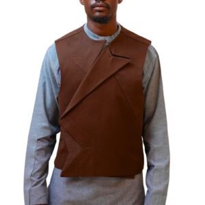 Assymetric cut Suit Vest (star cut)