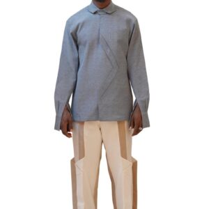 Multi patch cyber punk retractable wing pants